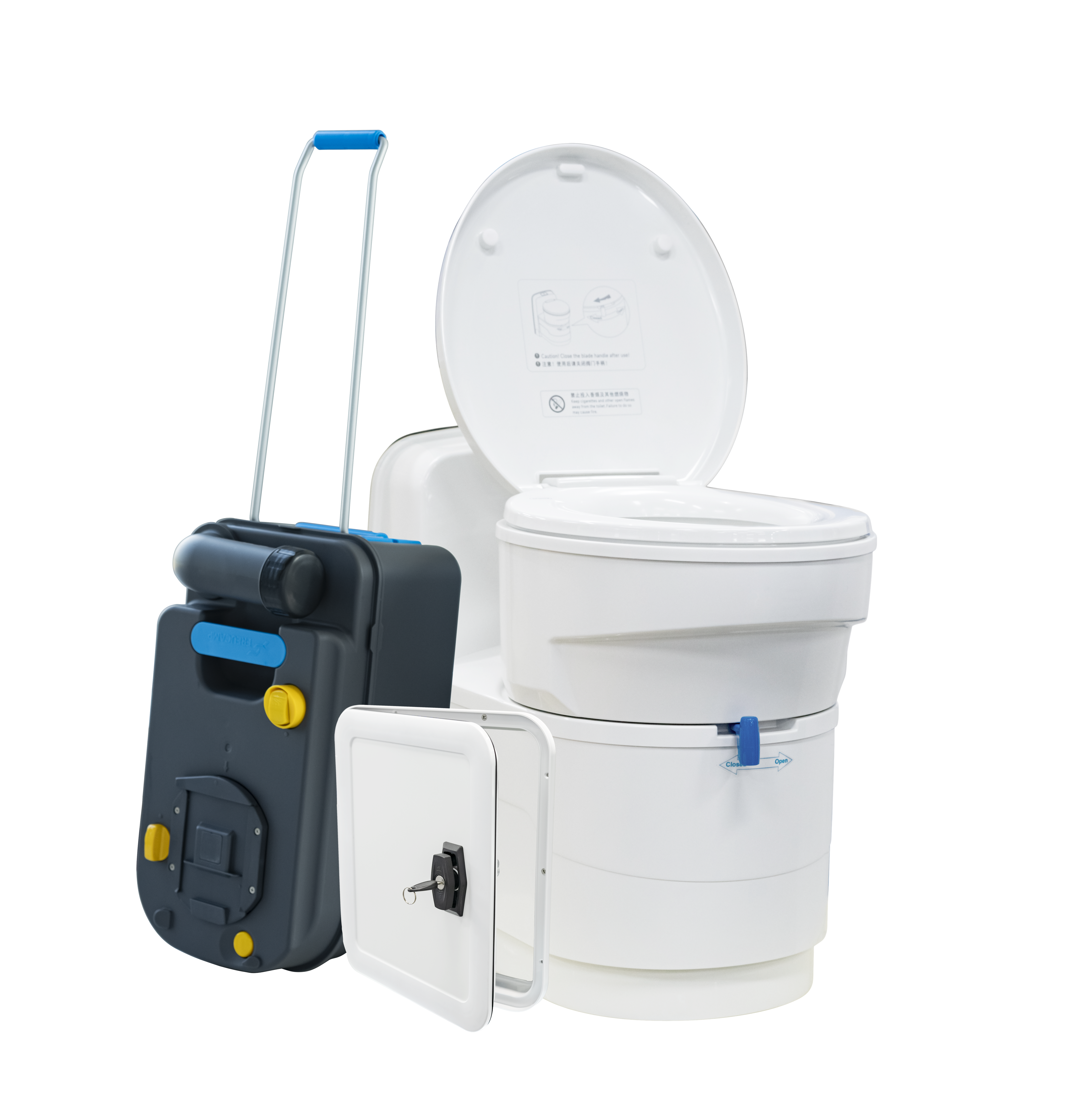 Cassettentoilette inklusive Service-Tür