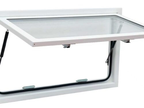 Offroad ECHT-Glasfenster, doppelverglast mit Jalousie