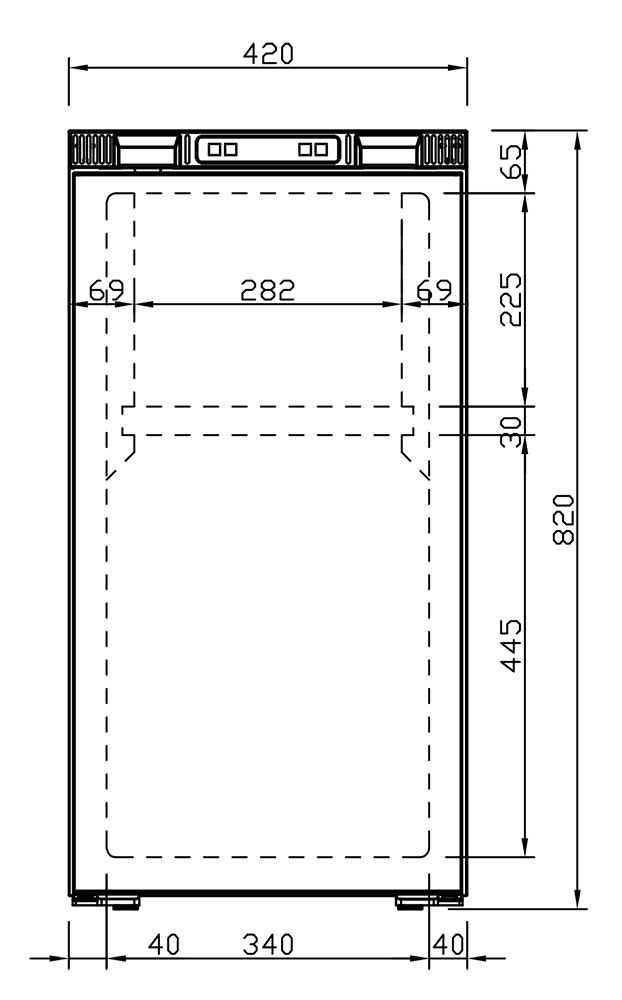 77 Liter HxBxT: 821x420x485 mm mit herausnehmbaren Gefrierfach ersetzt Dometic, Thetford, WCS, Vitrifrigo – Bild 6