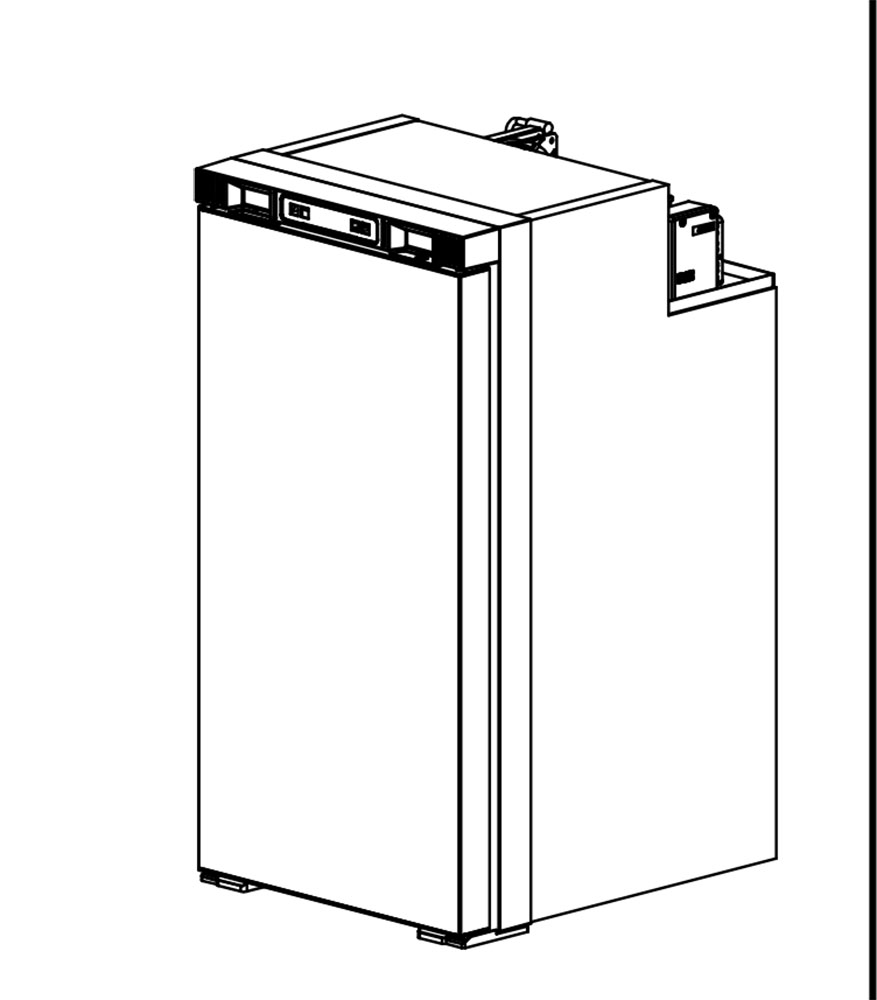 77 Liter HxBxT: 821x420x485 mm mit herausnehmbaren Gefrierfach ersetzt Dometic, Thetford, WCS, Vitrifrigo – Bild 7