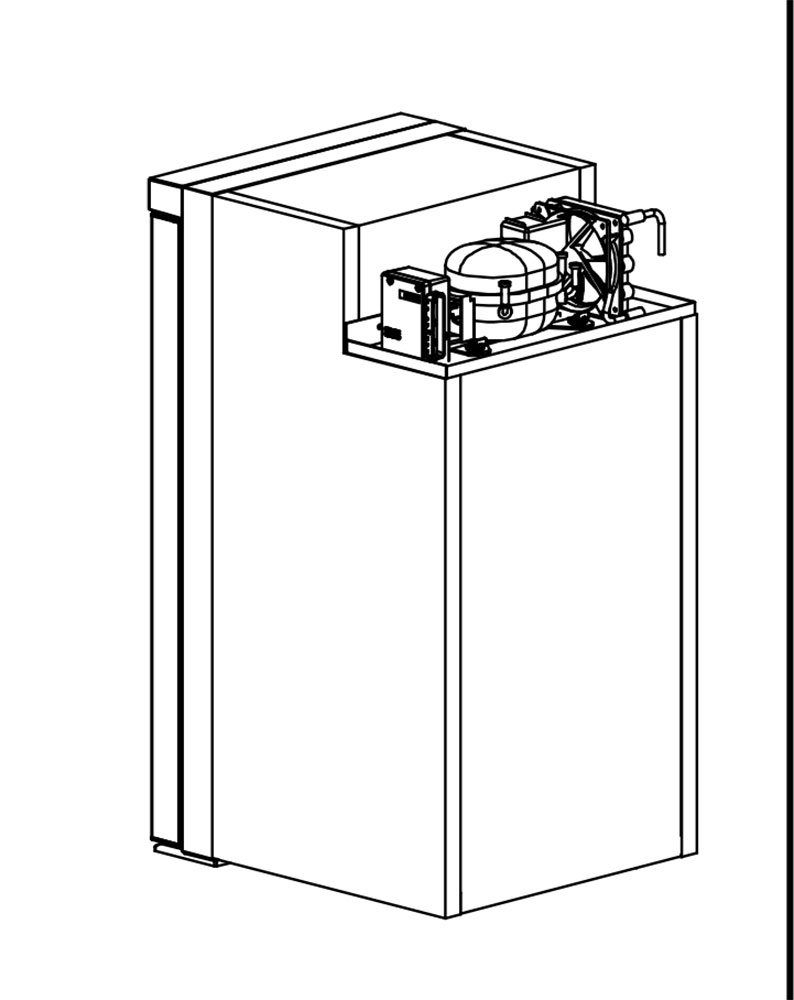 77 Liter HxBxT: 821x420x485 mm mit herausnehmbaren Gefrierfach ersetzt Dometic, Thetford, WCS, Vitrifrigo – Bild 8